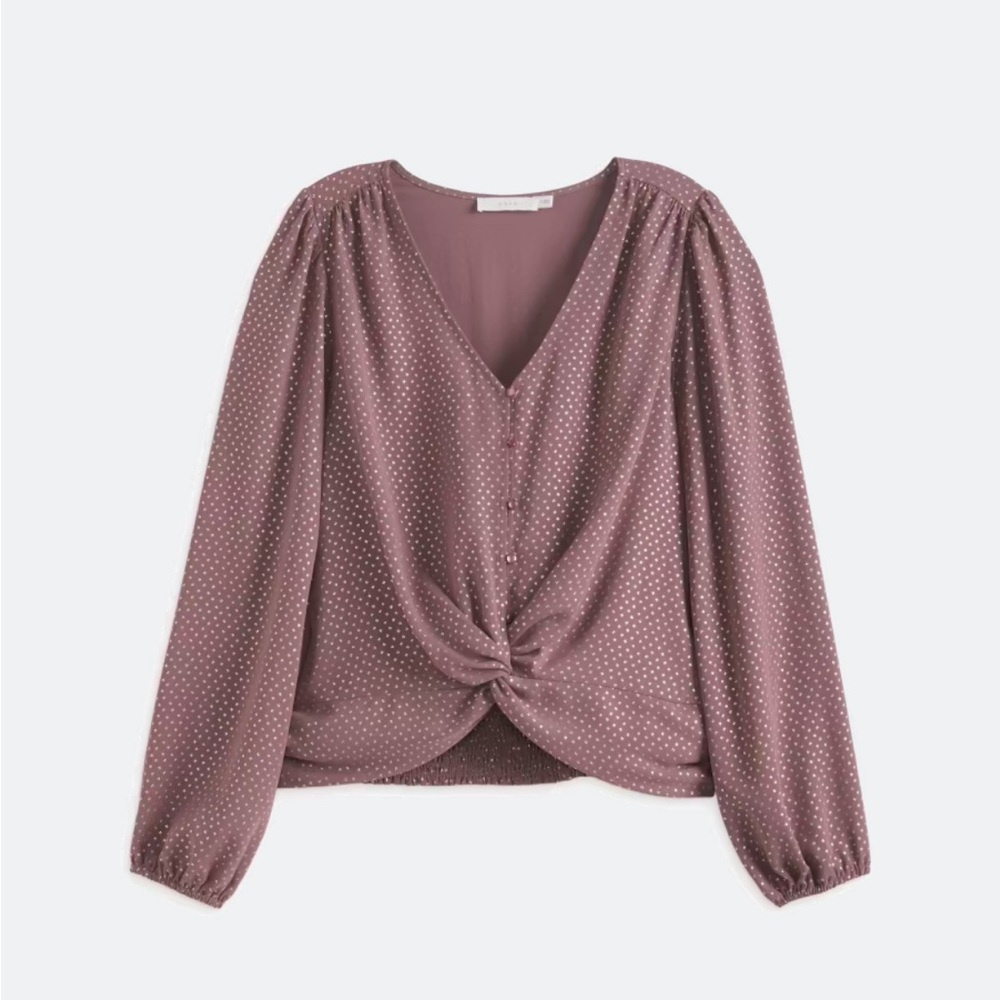 Ava Twist Front Blouse